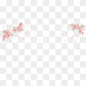Flower Vector Border, HD Png Download - side border designs flowers png