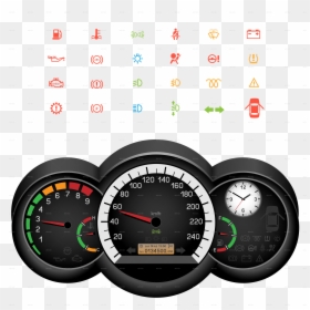 Car Speedometer Icons, HD Png Download - dashboard icon png
