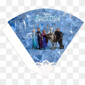Cone De Pipoca Frozen, HD Png Download - copos de nieve frozen png