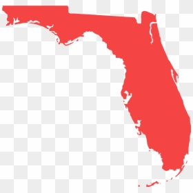 Florida Map Silhouette, HD Png Download - florida silhouette png