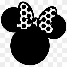 Minnie Mouse Silhouette Png, Transparent Png - minnie ears png