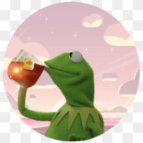Kermit The Frog Sipping Tea Drawing, HD Png Download - kermit tea png