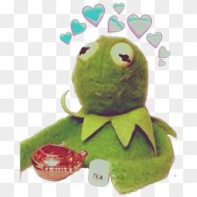 Small Kermit Meme, HD Png Download - kermit tea png