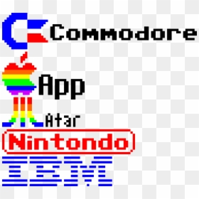 Commodore Logo Pixel Art, HD Png Download - 8 bit spaceship png
