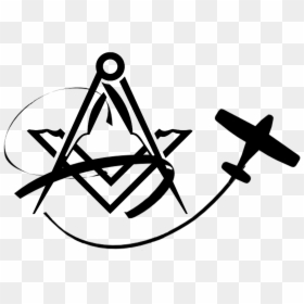 Square And Compass Freemason, HD Png Download - circulo negro png
