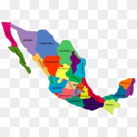 Mexico Map Clipart, HD Png Download - mapa png