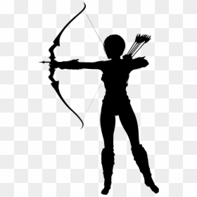 Thumb Image - Girl With Bow And Arrow Silhouette, HD Png Download - female warrior png