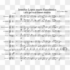 Jennifer Lopez Meets Eurythmics Let"s Get Loud-sweet - Partitura De Aint Your Mama, HD Png Download - jennifer lopez png