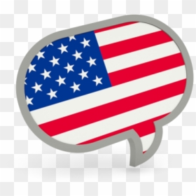 American Us Flag Save Icon Format - American Flag Speech Bubble, HD Png Download - us flag icon png