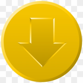 Download, Button, Gold, Golden, Yellow, Arrow, Down - Botão De Ouro Png, Transparent Png - next arrow png