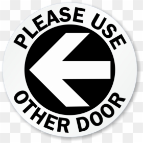 Use Other Door Signs - Circle, HD Png Download - next arrow png