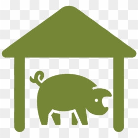 Transparent Awesome Job Clipart - Pig Farm Icon Png, Png Download - farm icon png