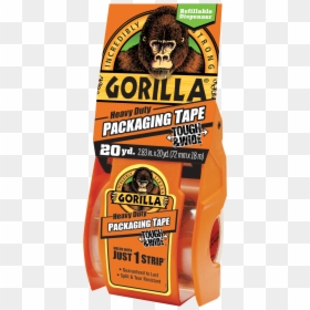 Gorilla Heavy Duty Packaging Tape Tough & Wide - Animal, HD Png Download - duct tape strip png