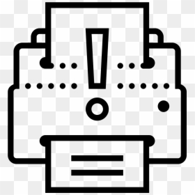 Printer Error Icon - Icon, HD Png Download - error icon png