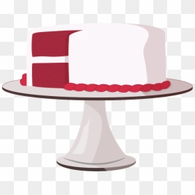 Red Clipart Cake - Red Velvet Cake Clip Art, HD Png Download - cake icon png