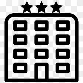 Transparent Hotel Clipart Black And White - Transparent Hotel Icon Vector, HD Png Download - white star icon png