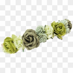 Green Flower Crown Png, Transparent Png - flowercrown png