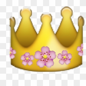 Crown Flowercrown Emoji Flower Flowersfreetoedit - Transparent Crown Emoji, HD Png Download - flowercrown png