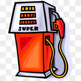 Vector Illustration Of Gasoline Petroleum Fossil Fuel - Gas Gasoline Pump Clip, HD Png Download - gasoline png