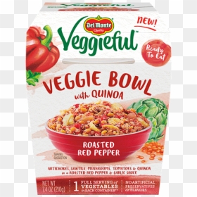 Veggie Bowl Roasted Red Pepper - Del Monte Veggieful Veggie Bowl, HD Png Download - no image available png