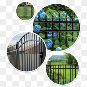 Ornamental Aluminum Landscape Fences, HD Png Download - broken chain link fence png
