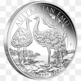 Ibau019021 1 - 2019 Australian Emu Silver Coin, HD Png Download - emu png