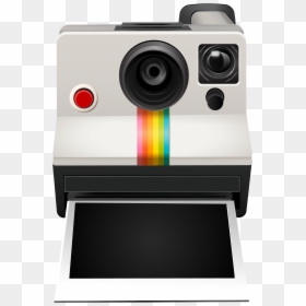 Polaroid Camera Png - Polaroid Camera With Film Coming Out, Transparent Png - tumblr camera png