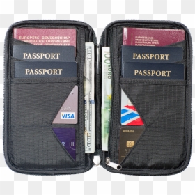 Rfid Blocking Multiple Passport Holder & Wallet, HD Png Download - wallet icon png