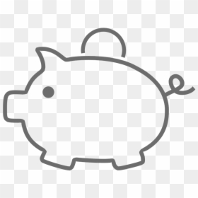 Piggy Bank, Piggybank, Money, Piggy, Bank, Financial - Piggy Bank Black And White Png, Transparent Png - piggy bank icon png