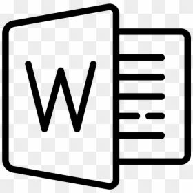 Microsoft Word Icon - Microsoft Word Logo White, HD Png Download - microsoft office icon png