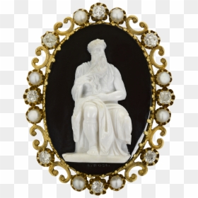 Antique Moses Cameo Brooch - Brooch, HD Png Download - moses png