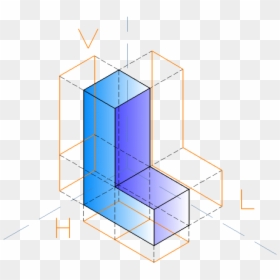 Isometric 3d Letter L, HD Png Download - shape png