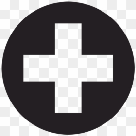 Medical Cross Black And White, HD Png Download - plus sign png