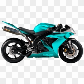 Black And Teal Motorcycle, HD Png Download - motorcycle png