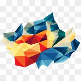 Abstract Colorful Triangles Png, Transparent Png - abstract png