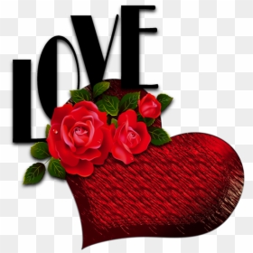 Heart, HD Png Download - red rose png