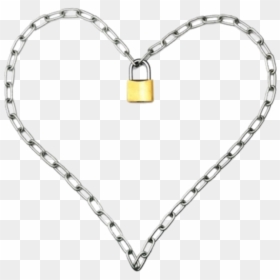 Chain Heart Transparent Png, Png Download - chains png