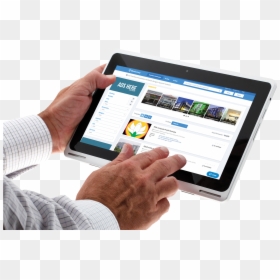 Tablet In Hand, HD Png Download - tablet png