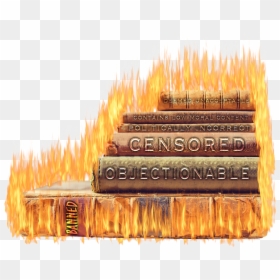 Burning Book Transparent, HD Png Download - censored png