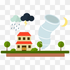Tornado Rain Storm, HD Png Download - tornado png