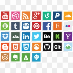 Social Media Icon Png, Transparent Png - social media icon png
