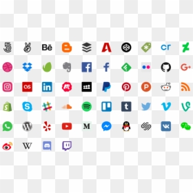 Social Media Icons, HD Png Download - social media icon png