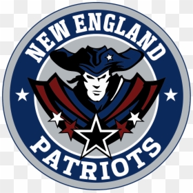 New England Patriots Logo Round, HD Png Download - patriots logo png
