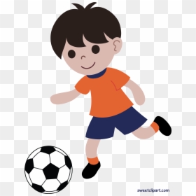 Boy Playing Soccer Clipart, HD Png Download - soccer png