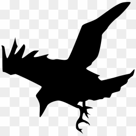 Raven Silhouette, HD Png Download - raven png