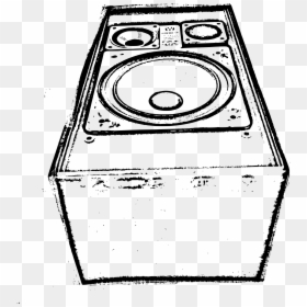 Drawing Speaker Png, Transparent Png - speakers png