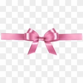 Pink Ribbon Bow Transparent Background, HD Png Download - breast cancer ribbon png