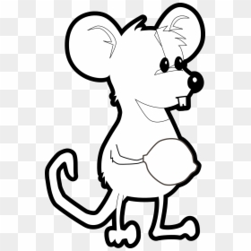 Mouse Png Black And White, Transparent Png - rat png