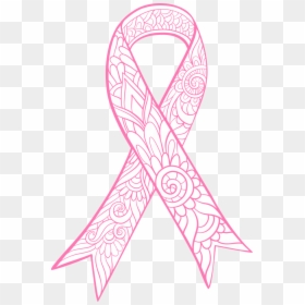 Breast Cancer Ribbon Png, Transparent Png - breast cancer ribbon png