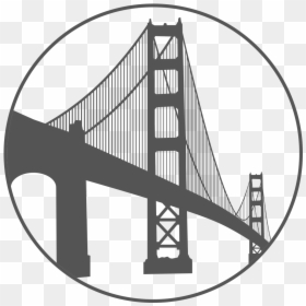 San Francisco Gate Vector, HD Png Download - bridge png